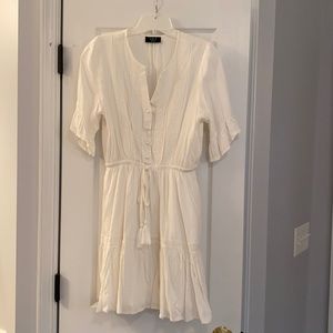 White VICI Collection Mini Dress